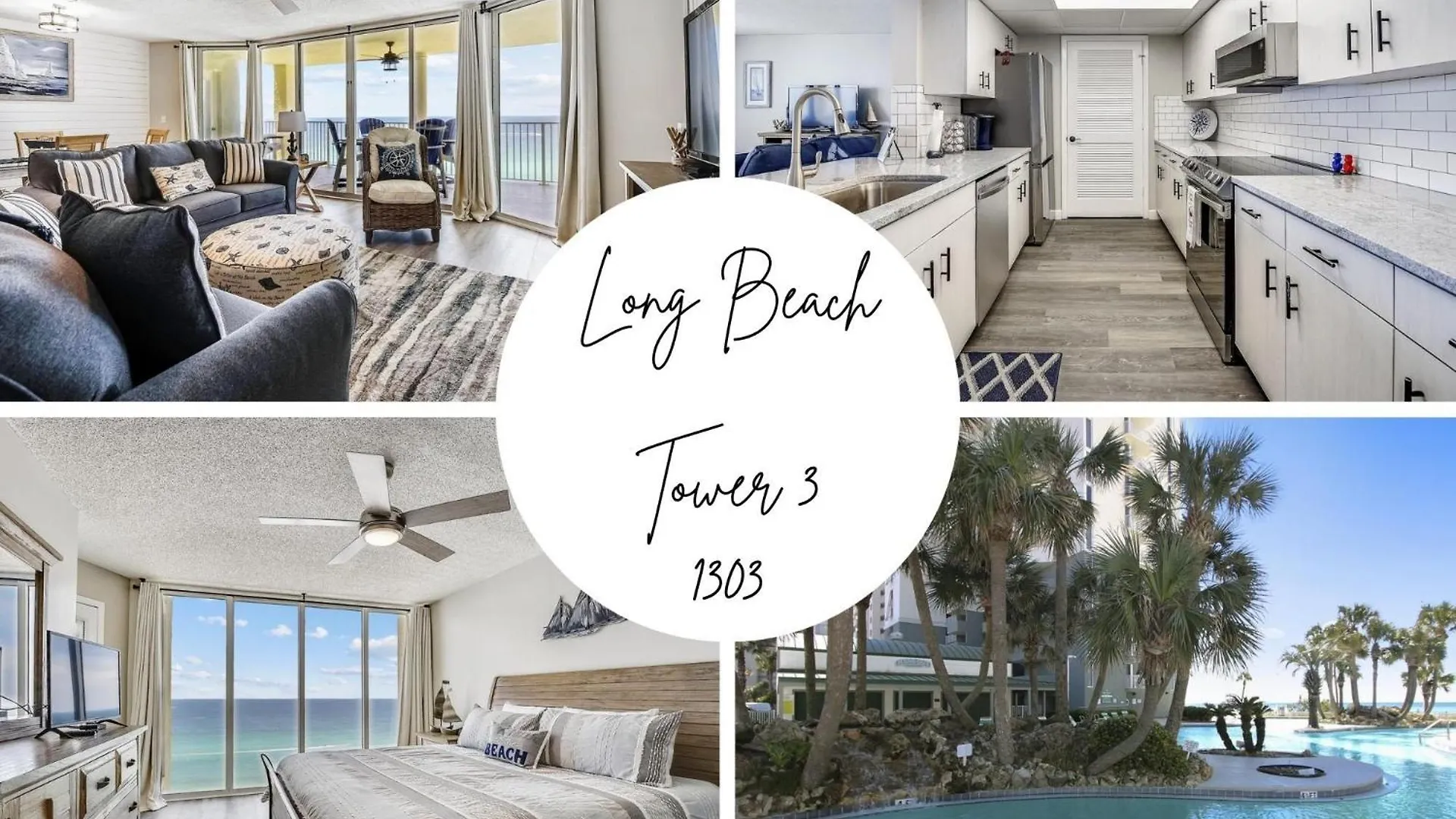 Long Beach Tower 3, #1303 - Completely Renovated 2 Bedroom Sleeps 8, Condo Panama City Beach